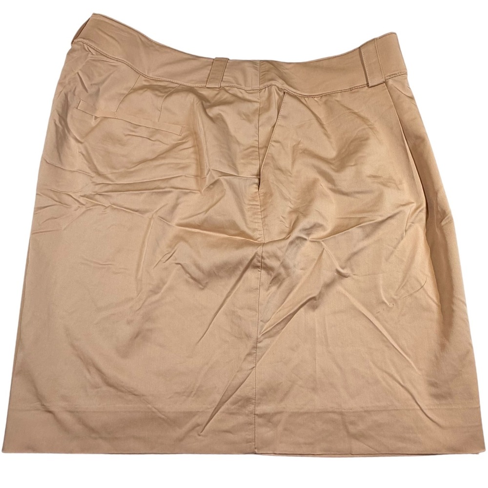 Lane Bryant Pleated Dressy‎ Short Sz 22 Tan Khaki Modal t Plus Size Stretch